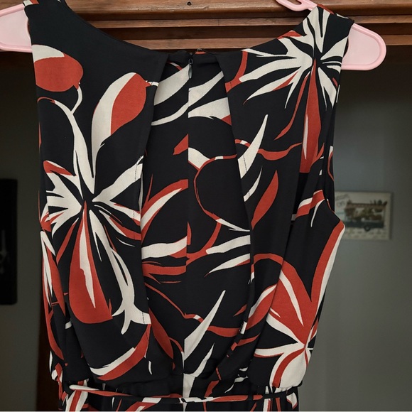 Cynthia Rowley Black and Orange Floral Jumpsuit - Picture 10 of 12